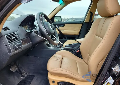 2007 BMW X3 3.0Si из США, поврежденный, VIN WBXPC93497WJ01329